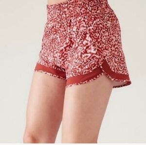 New, Athleta Cheetah Racer Run shorts!  Size XS